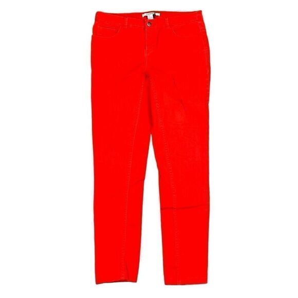 Forever 21 Red Straight Leg Denim Jeans 27 - Picture 1 of 11